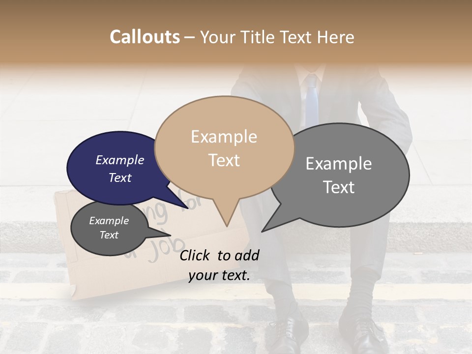 Money Employment Falling PowerPoint Template