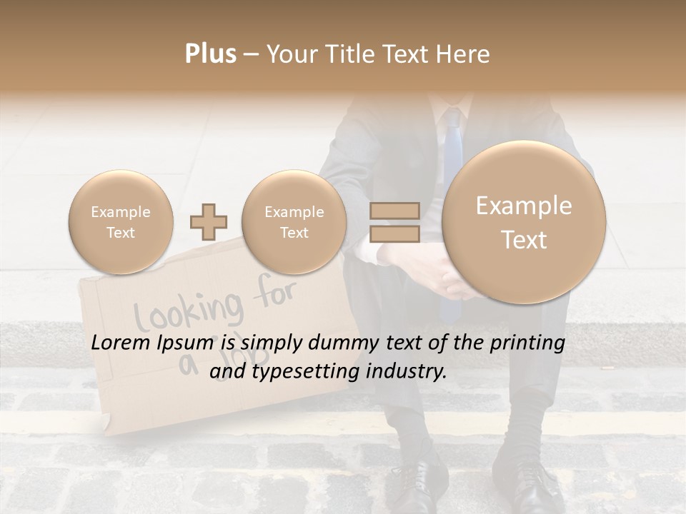 Money Employment Falling PowerPoint Template