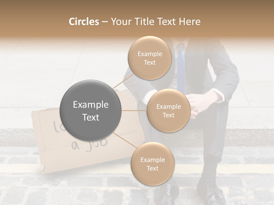 Money Employment Falling PowerPoint Template