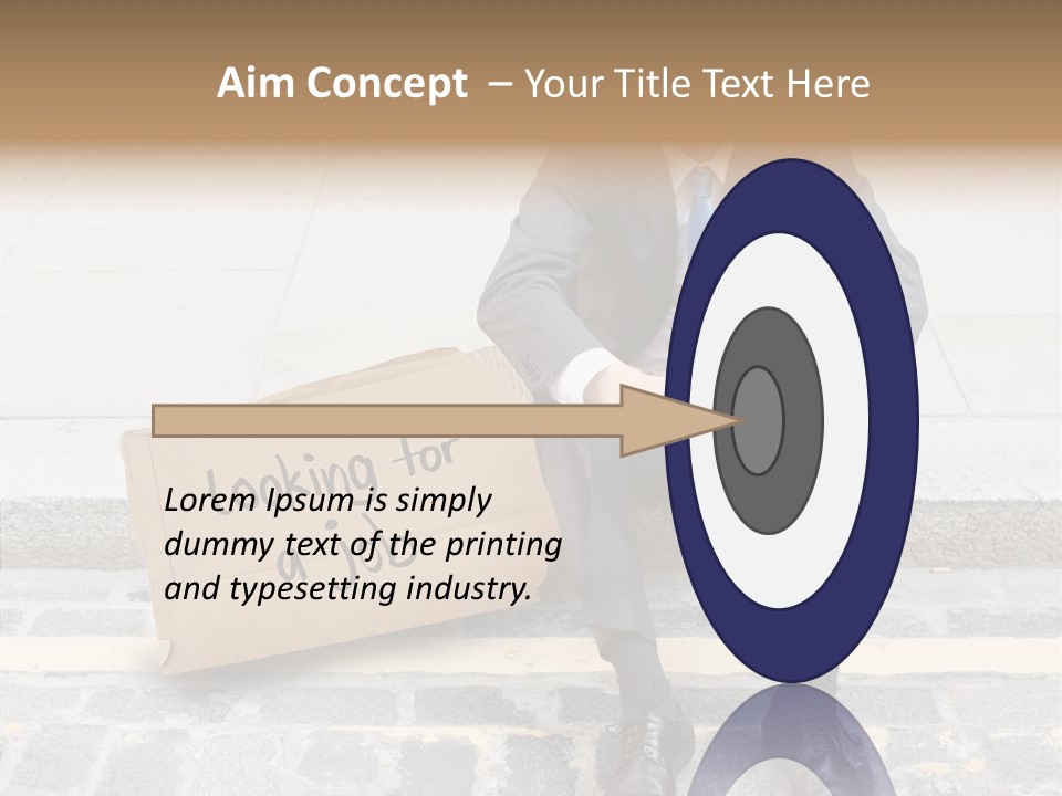 Money Employment Falling PowerPoint Template