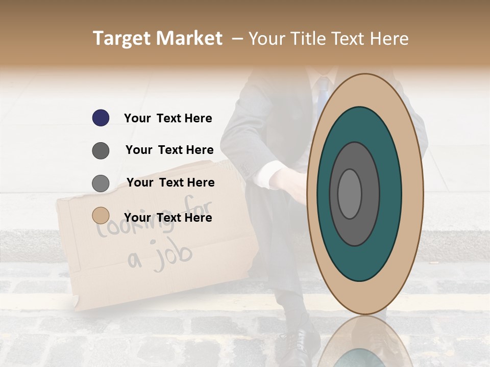 Money Employment Falling PowerPoint Template