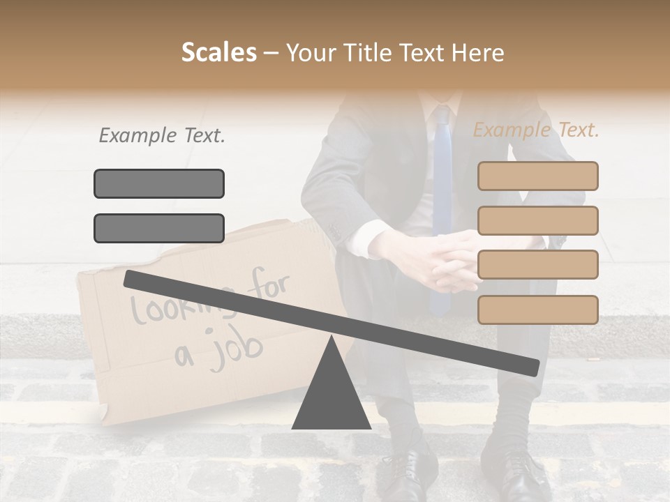 Money Employment Falling PowerPoint Template