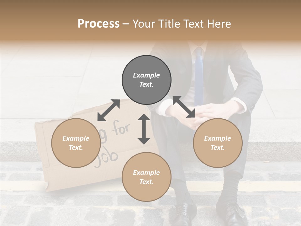 Money Employment Falling PowerPoint Template