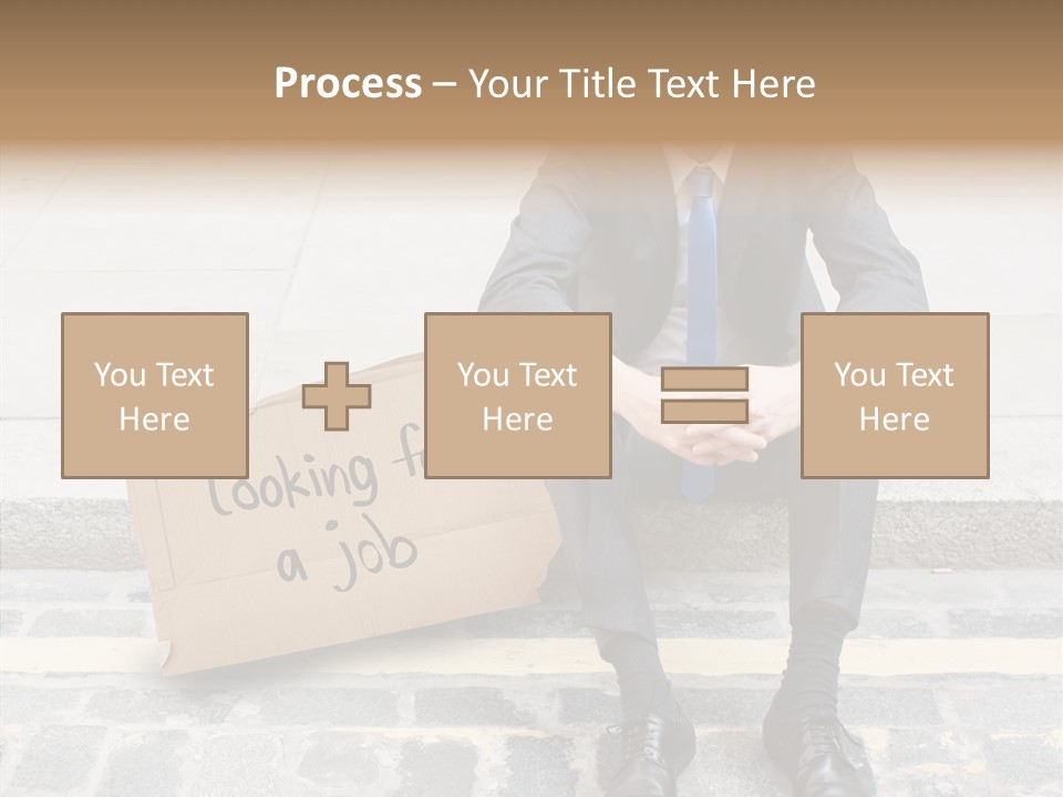 Money Employment Falling PowerPoint Template