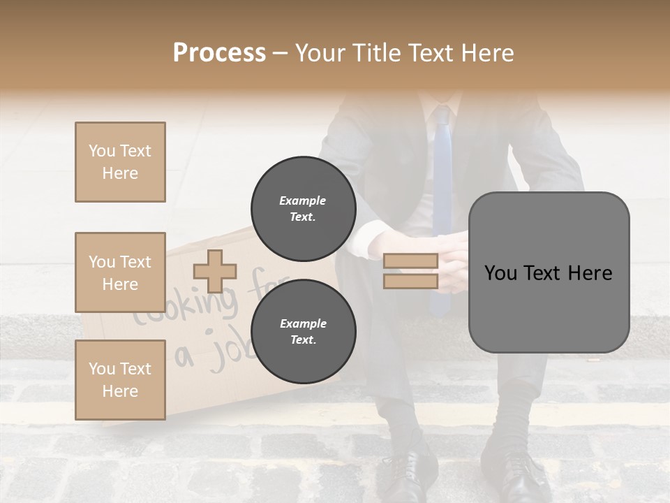 Money Employment Falling PowerPoint Template