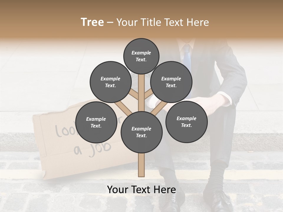 Money Employment Falling PowerPoint Template