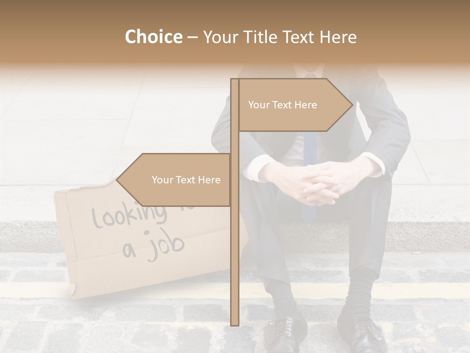 Money Employment Falling PowerPoint Template