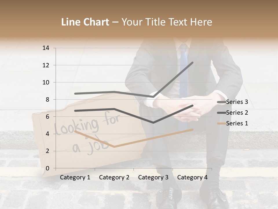 Money Employment Falling PowerPoint Template
