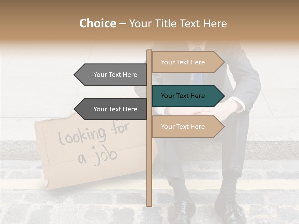 Money Employment Falling PowerPoint Template
