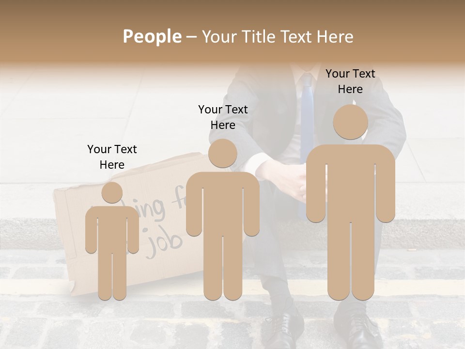 Money Employment Falling PowerPoint Template