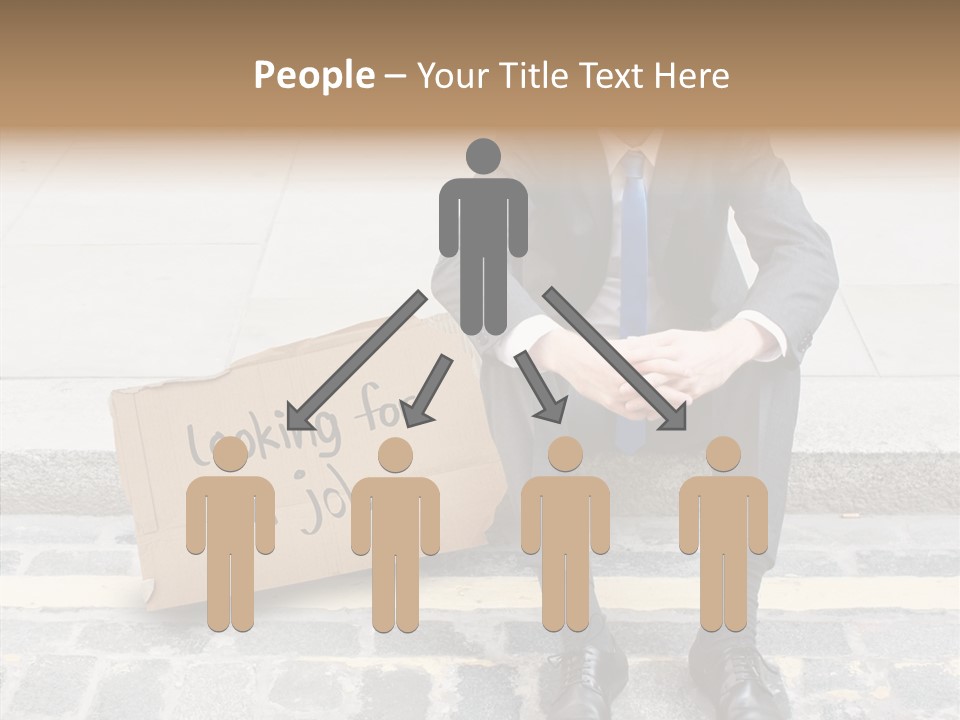 Money Employment Falling PowerPoint Template