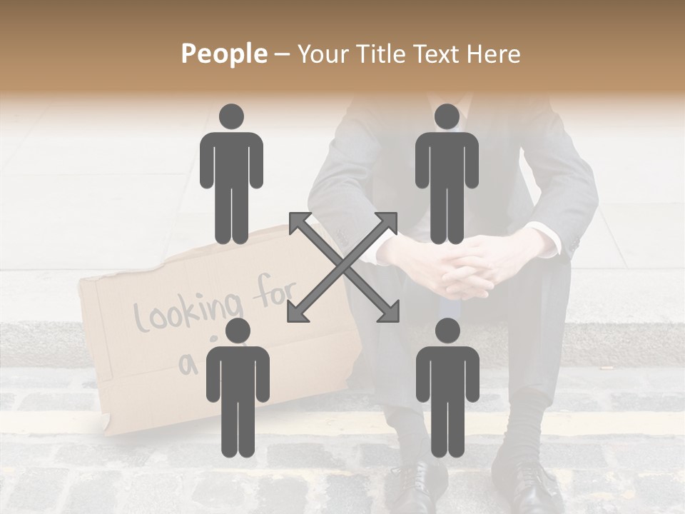 Money Employment Falling PowerPoint Template