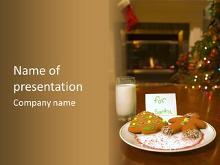 Festive Milk Holiday PowerPoint Template