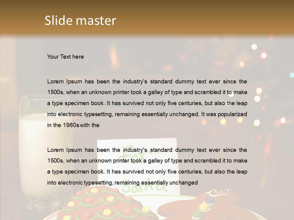 Festive Milk Holiday PowerPoint Template
