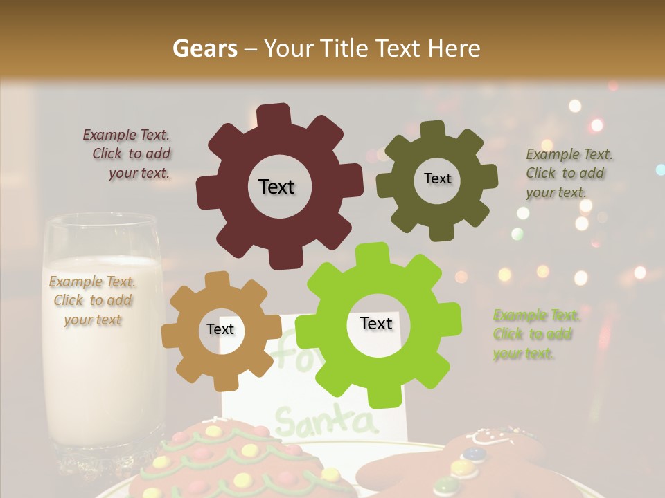 Festive Milk Holiday PowerPoint Template