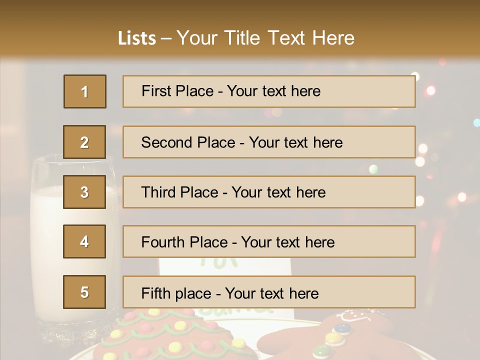 Festive Milk Holiday PowerPoint Template