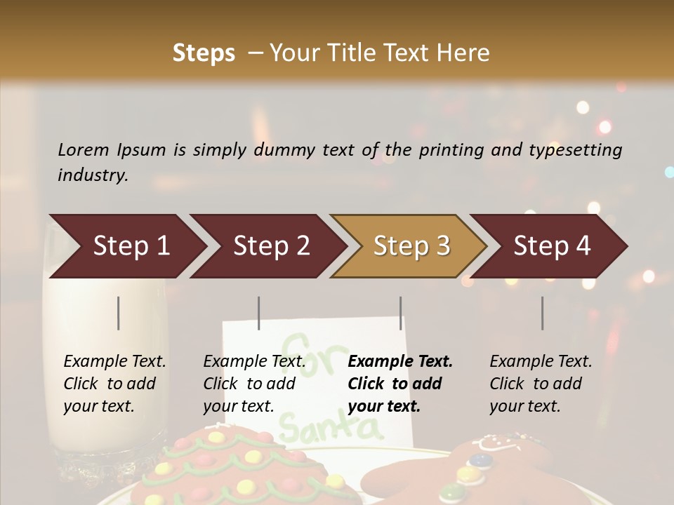 Festive Milk Holiday PowerPoint Template