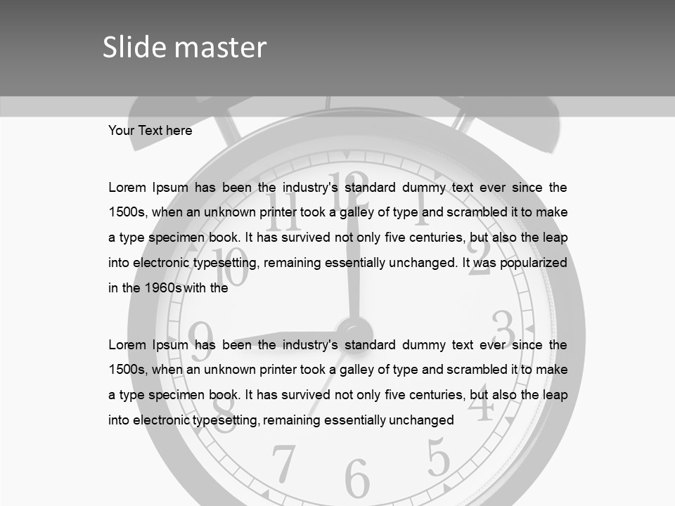 Routine Cut Out Checking The Time PowerPoint Template