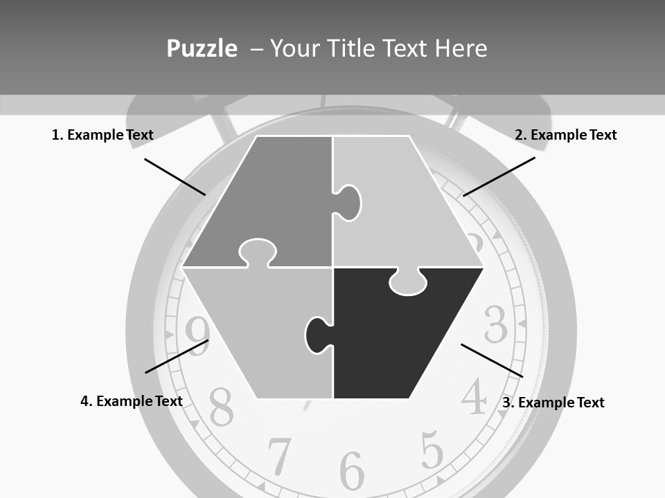 Routine Cut Out Checking The Time PowerPoint Template