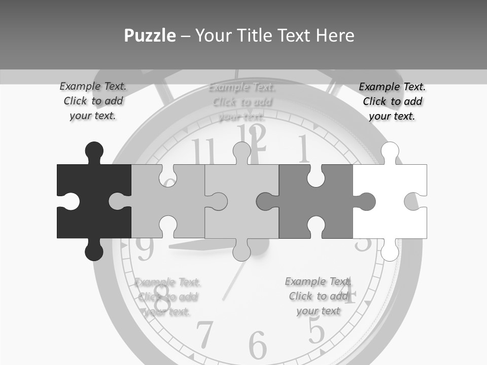 Routine Cut Out Checking The Time PowerPoint Template