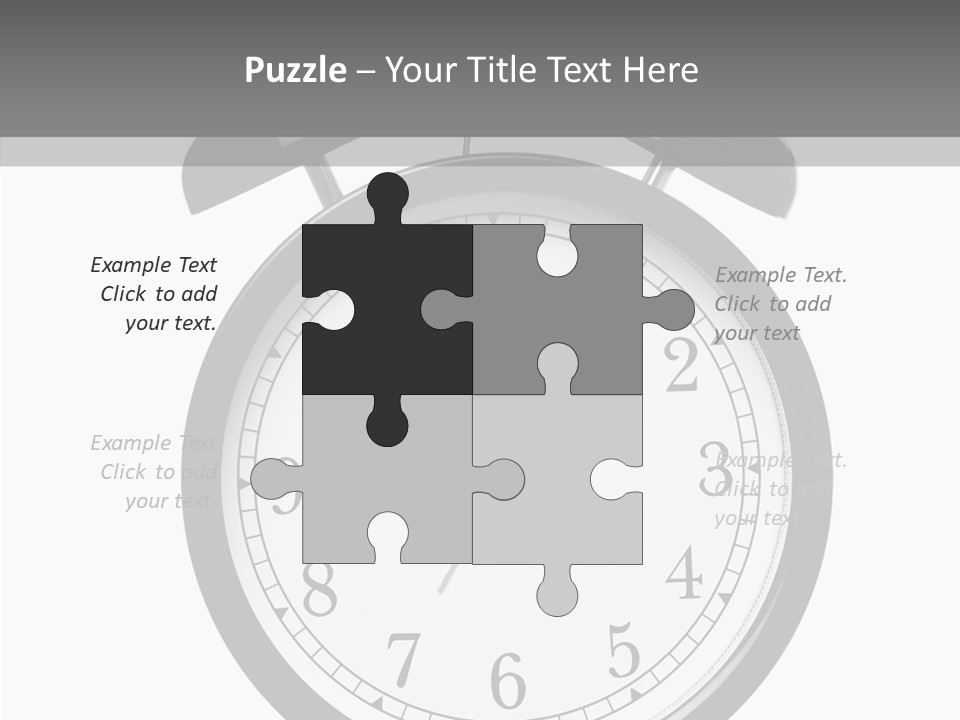 Routine Cut Out Checking The Time PowerPoint Template