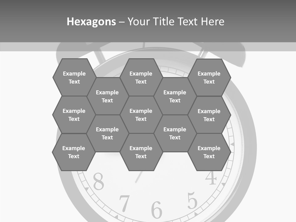 Routine Cut Out Checking The Time PowerPoint Template
