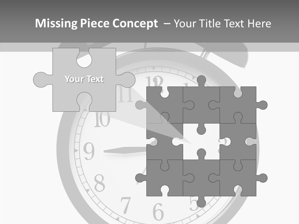 Routine Cut Out Checking The Time PowerPoint Template