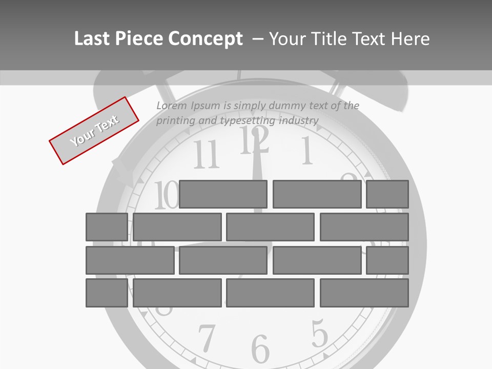 Routine Cut Out Checking The Time PowerPoint Template