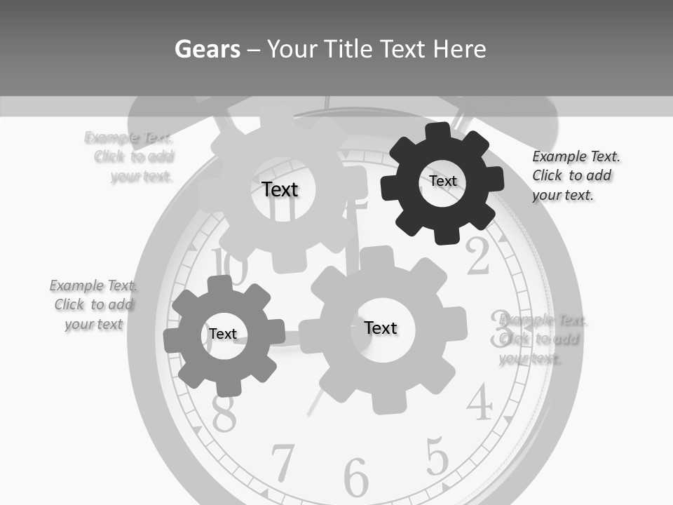 Routine Cut Out Checking The Time PowerPoint Template