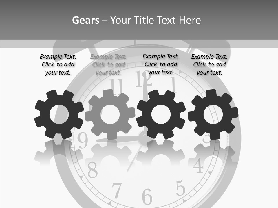 Routine Cut Out Checking The Time PowerPoint Template