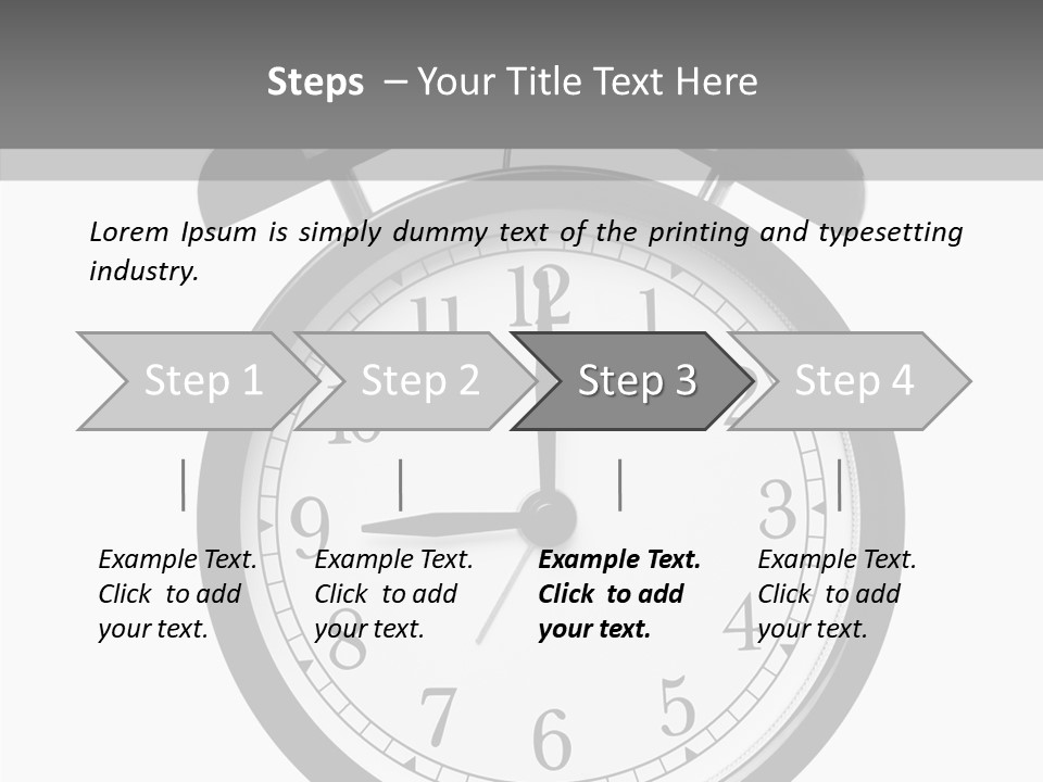 Routine Cut Out Checking The Time PowerPoint Template