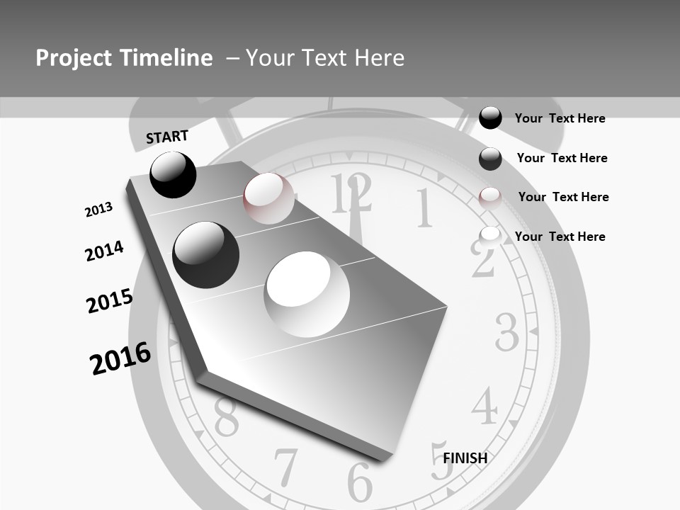 Routine Cut Out Checking The Time PowerPoint Template