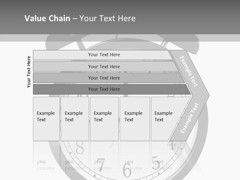 Routine Cut Out Checking The Time PowerPoint Template