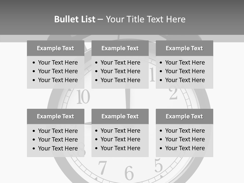 Routine Cut Out Checking The Time PowerPoint Template