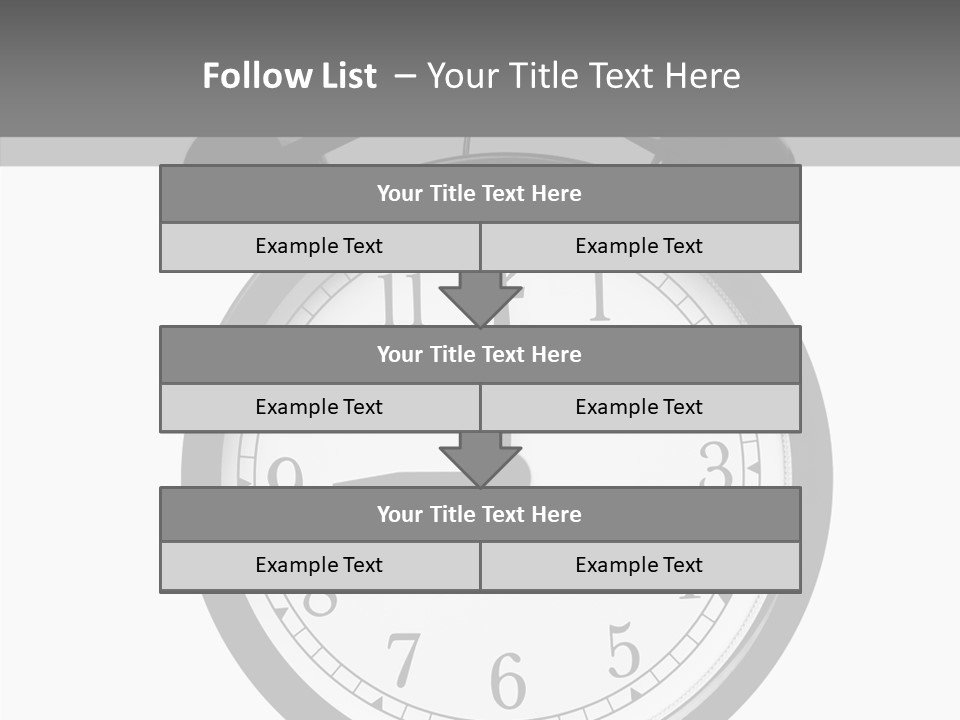 Routine Cut Out Checking The Time PowerPoint Template
