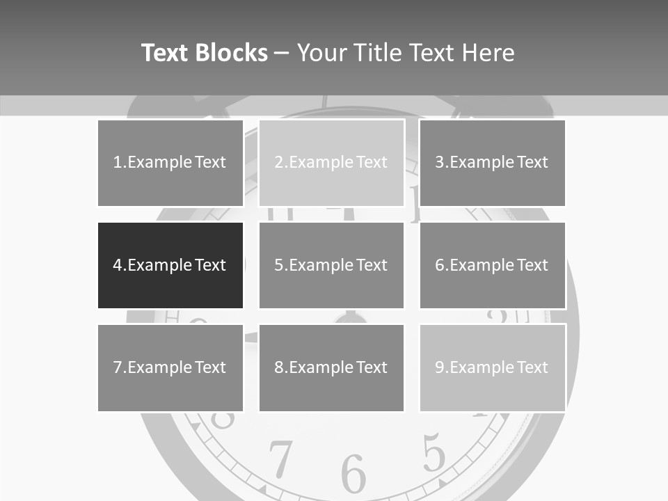 Routine Cut Out Checking The Time PowerPoint Template
