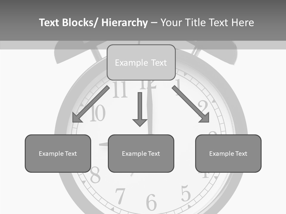 Routine Cut Out Checking The Time PowerPoint Template