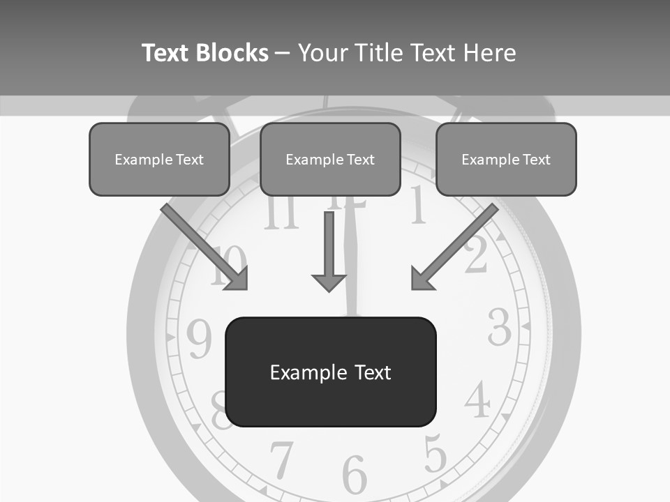 Routine Cut Out Checking The Time PowerPoint Template