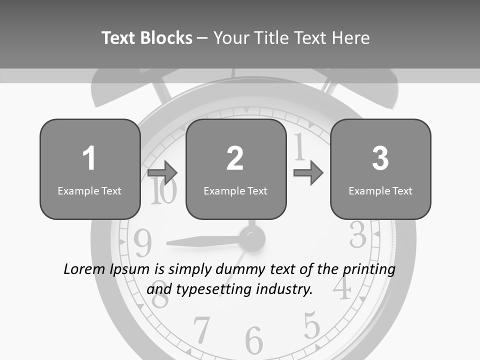 Routine Cut Out Checking The Time PowerPoint Template