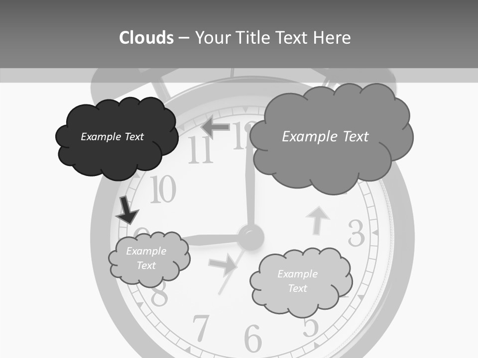 Routine Cut Out Checking The Time PowerPoint Template