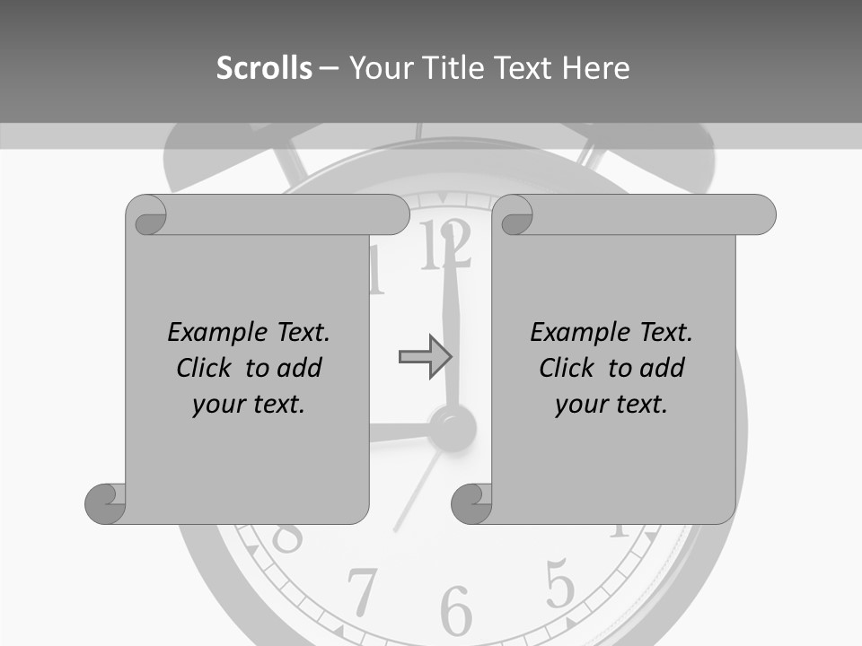 Routine Cut Out Checking The Time PowerPoint Template