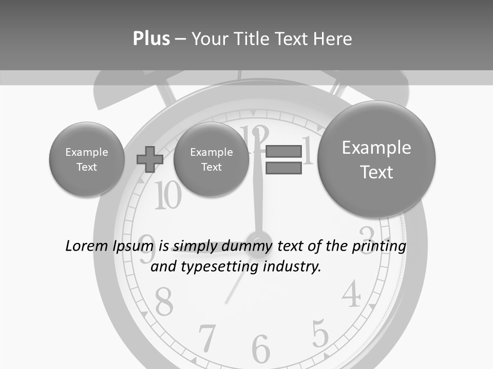 Routine Cut Out Checking The Time PowerPoint Template