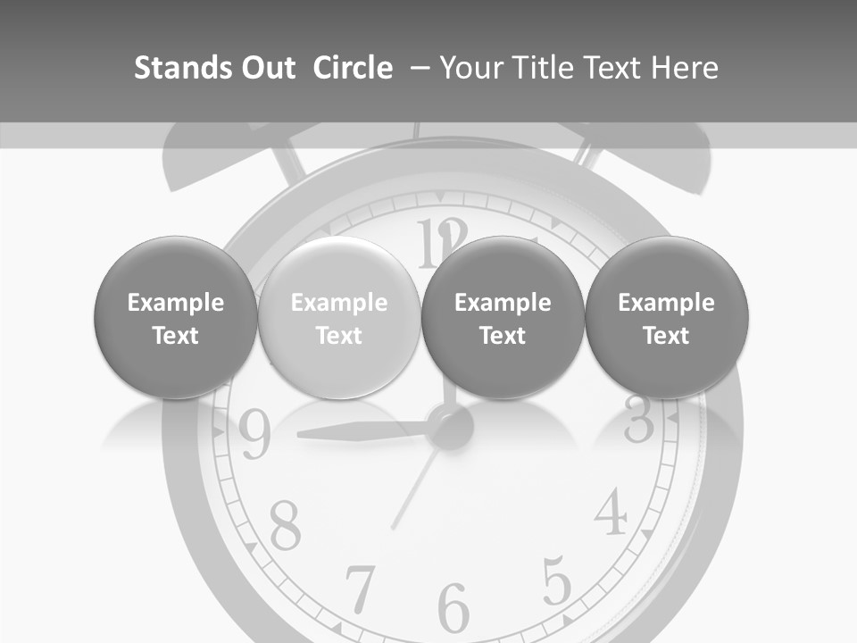 Routine Cut Out Checking The Time PowerPoint Template