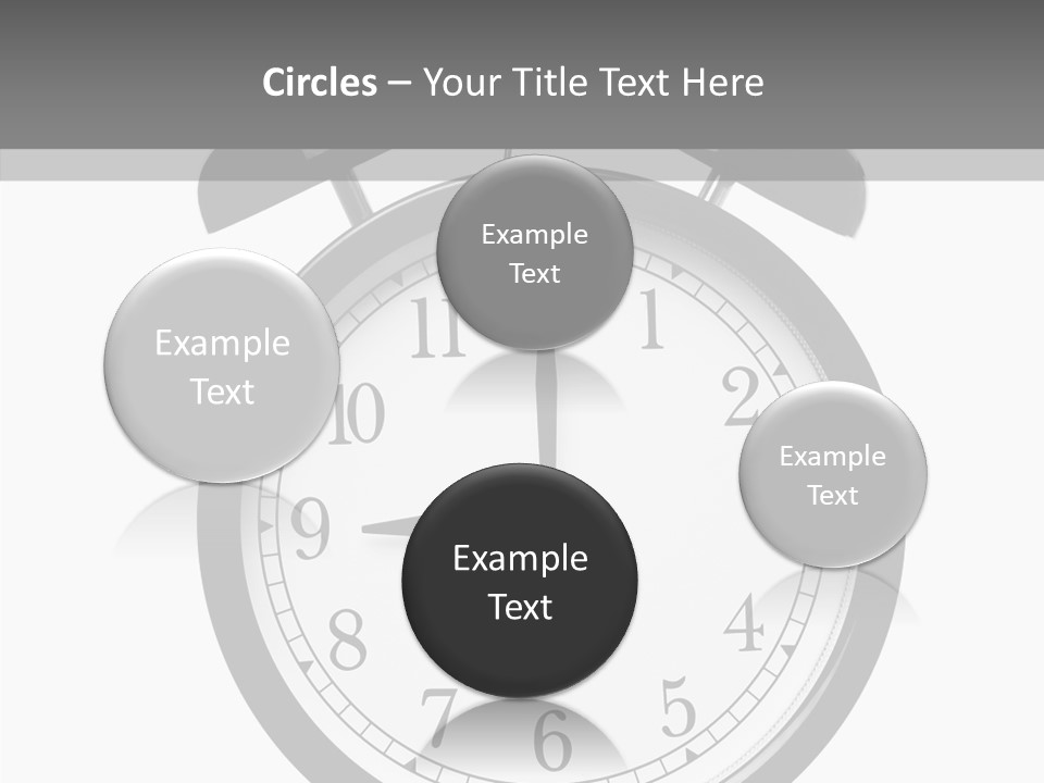 Routine Cut Out Checking The Time PowerPoint Template