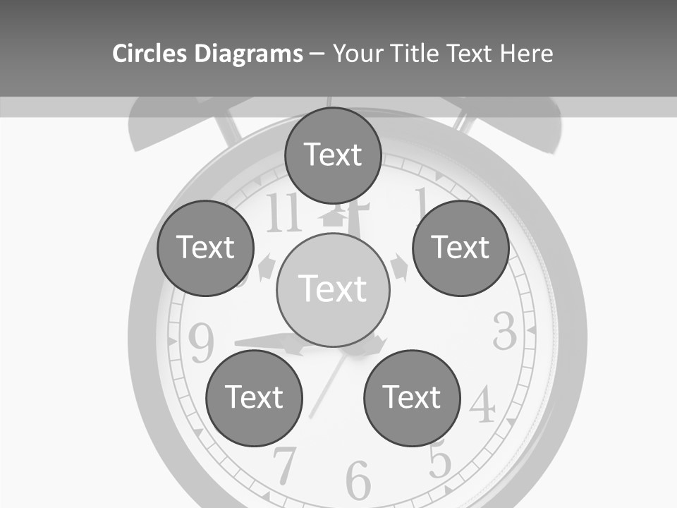 Routine Cut Out Checking The Time PowerPoint Template