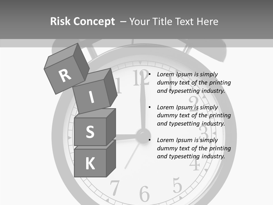 Routine Cut Out Checking The Time PowerPoint Template