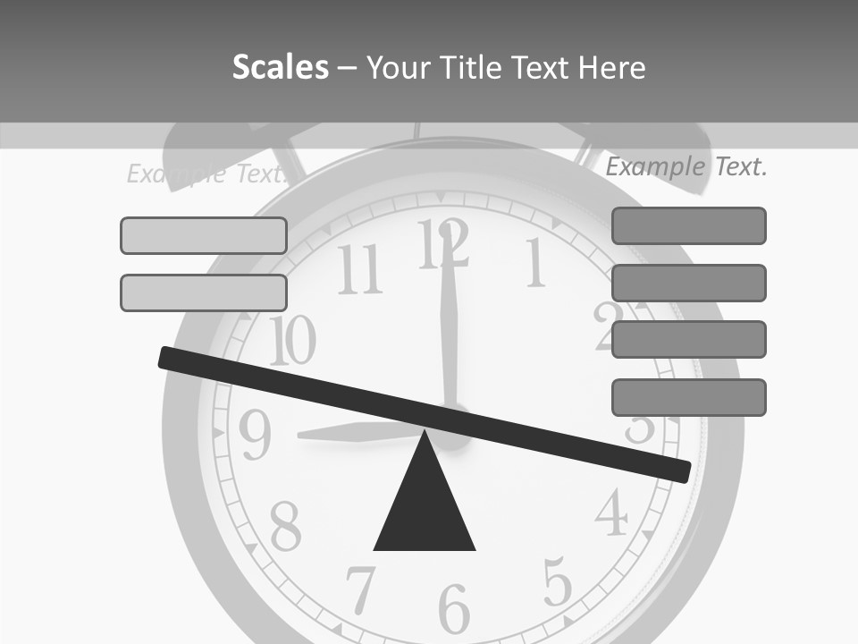 Routine Cut Out Checking The Time PowerPoint Template