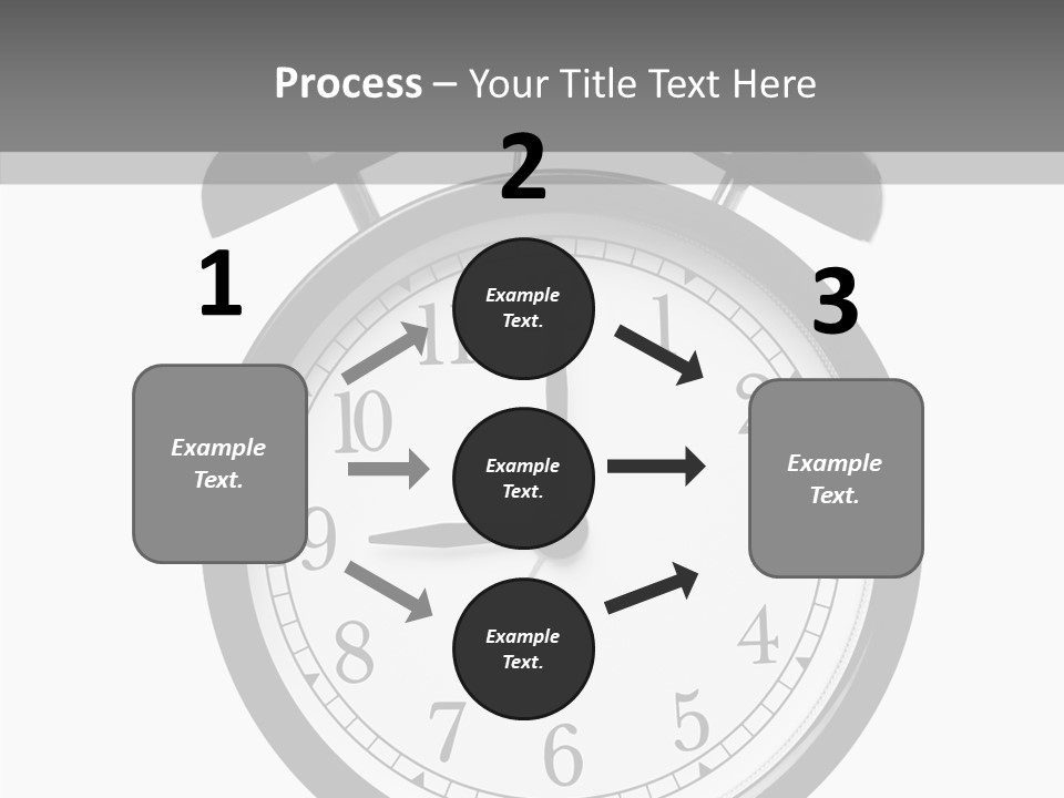Routine Cut Out Checking The Time PowerPoint Template