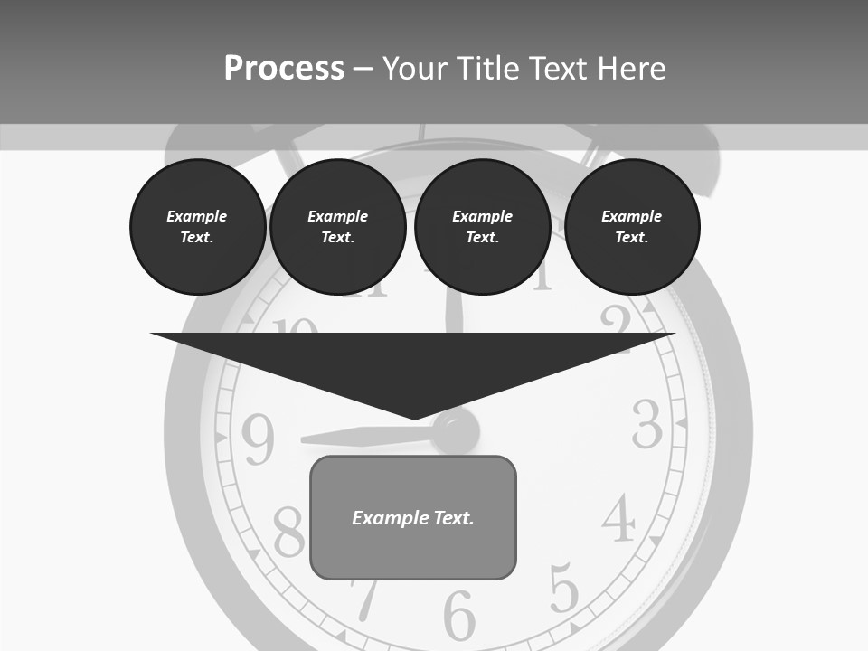 Routine Cut Out Checking The Time PowerPoint Template