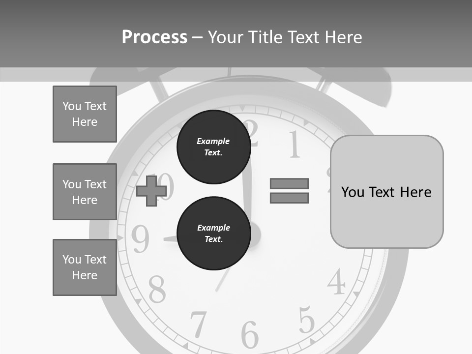 Routine Cut Out Checking The Time PowerPoint Template